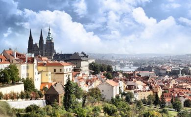 Vista aérea de la ciudad de Praga